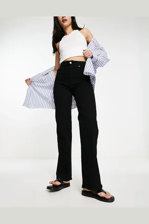Dr Denim Moxy - Sorte jeans med lige ben