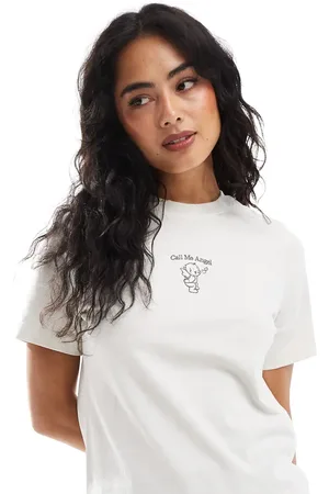 Cotton On Cotton On - Classic - Grå T-shirt med englegrafik