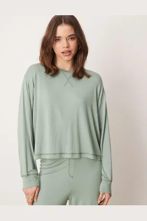 ASOS Mix og match - oversized superblød pyjamastop med lange ærmer-Lyserød