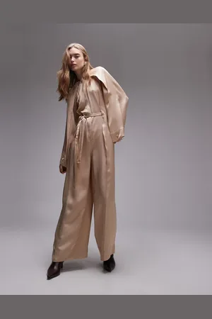 & OTHER STORIES Jumpsuit med ærmer med slidser og halv bæltedetalje-Neutral