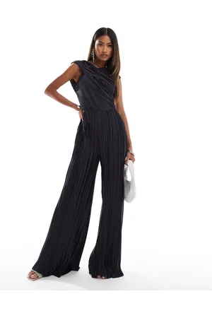 ASOS Jumpsuit med falden skulder og plisseringer samt snoning