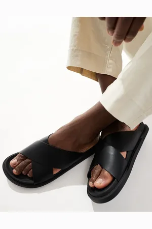 ASOS Sorte sandaler med krydsende stropper