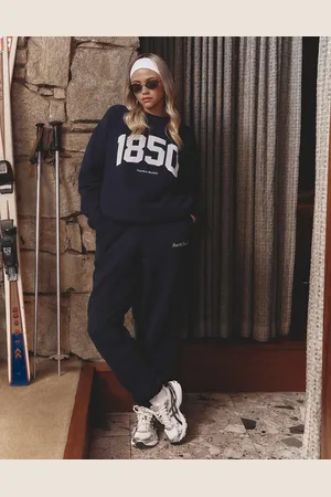 4th & Reckless X Felicia Wedin - Apres Ski - joggingbukser med tætsiddende buksekanter og broderet logo - Del af sæt