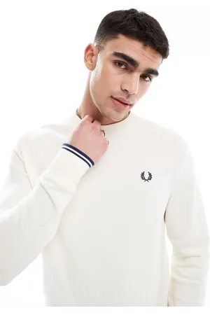Fred Perry Rå sweatshirt med rund hals