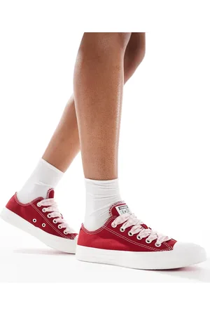 Converse Chuck Taylor - All Star Ox - Røde sneakers med snørebånd med gingham-tern