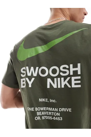 Nike Club Swoosh - Kakigrøn T-shirt med grafik