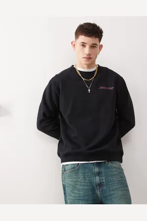Santa Cruz Sweatshirt med rund hals og logoprint på ryggen