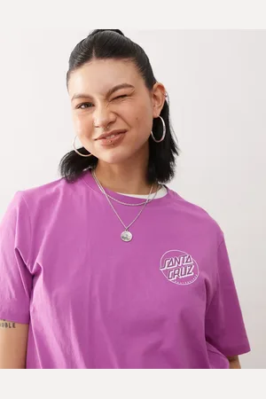 Santa Cruz Dot - Pink T-shirt med logoprint på ryggen