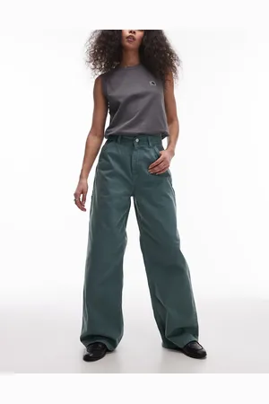 Carhartt Jens - Grønne jeans med brede ben
