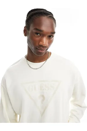 Guess Unisex - Sweatshirt med vintage-logo i rå