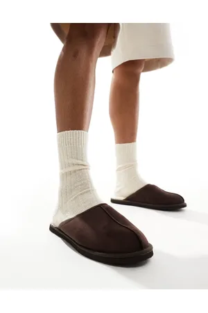 JACK & JONES Brune slip-on-hjemmesko i imiteret ruskind