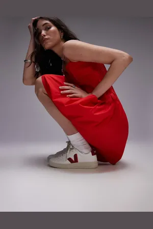 Veja Urca CWL - Hvide sneakers med røde detaljer