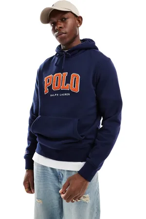 Ralph Lauren Hættetrøje i fleece med chenille-logo