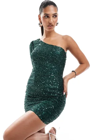 Ax Paris Oneshoulder-minikjole med pailletter