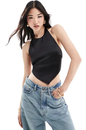 Bershka Halterneck-top i satin