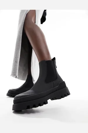 ONLY Chunky, vandafvisende flatform-støvler i