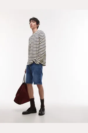Lacoste Mørkeblå denimshorts