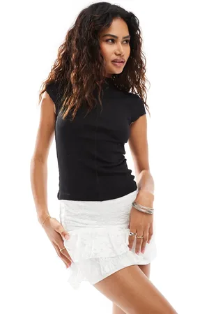 Weekday Dea - T-shirt med høj hals