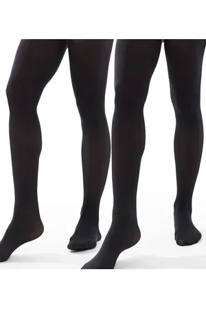 Lindex Maternity - MOM - Pakke med 2 par sorte strømpebukser i 40 denier