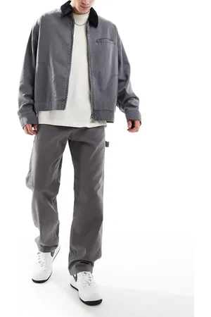 JACK & JONES Eddie - Vasket grå tømrerbukser