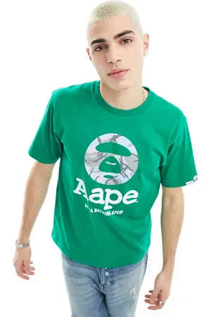 A Bathing Ape Aape By A Bathing Ape - T-shirt med korte ærmer og grafik foran i regular fit