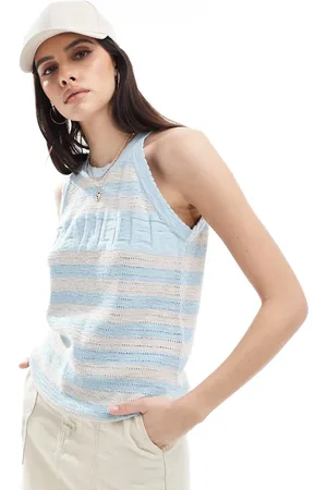 Wrangler Top med racerryg og striber