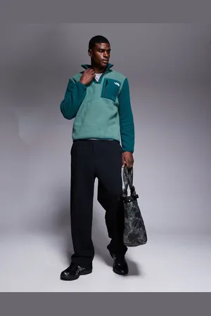The North Face Yumiori - Grøn fleece-trøje med 1/4 lynlås
