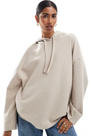ASOS Cremefarvet superblød oversized hættetrøje - Del af sæt-Neutral