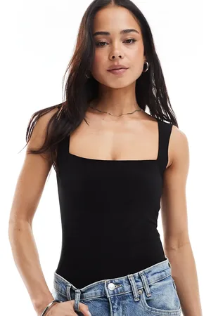 Miss Selfridge Blød bodystocking med firkantet hals