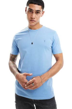 AllSaints Ossage - Lyseblå T-shirt med rund hals