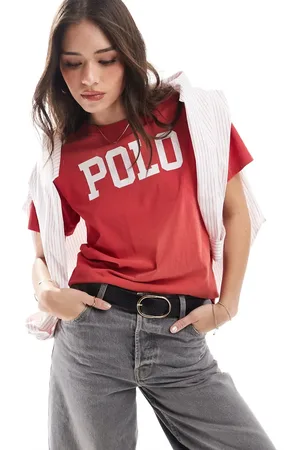 Ralph Lauren Rød T-shirt med print på brystet