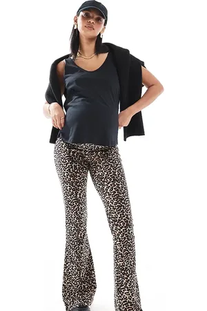 ONLY Bukser med svaj og leopardprint
