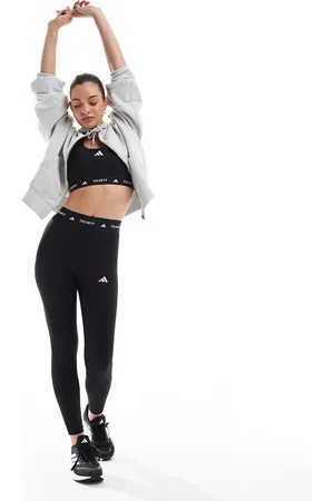 adidas Adidas Training - Tech Fit - Sorte 7/8-leggings med formgivende effekt