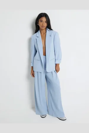 River Island Plisserede bukser med vide ben i