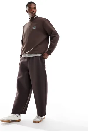 ASOS Grå oversized ballon-joggingbukser i scuba-stof