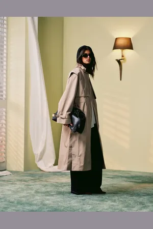 & OTHER STORIES Trenchcoat i midaxi-længde med vendbar krave-Neutral