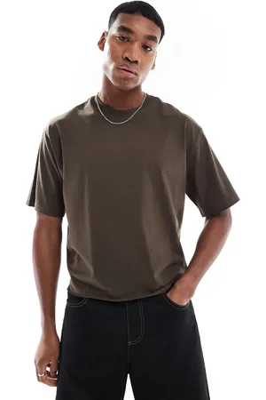 Bershka T-shirt i firkantet pasform