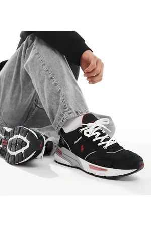 Ralph Lauren Trackster 250 - Sorte sneakers med logo