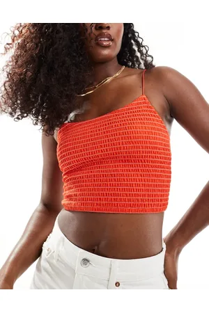 ASOS Rynket cami-bralette med striber-Multifarvet