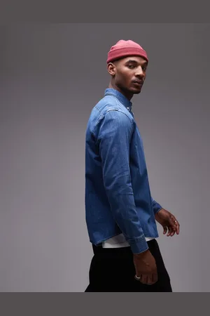 ARKET Skjorte i chambray-denim med button down-krave