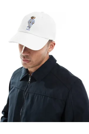 Ralph Lauren Cremehvid baseball-kasket med 