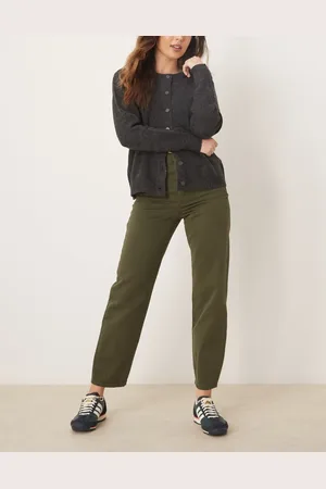 ASOS Skovgrønne tapered jeans med lige ben