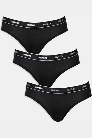 HUGO BOSS HUGO - Bodywear - Sorte briefs med linning med logo i pakke med 3