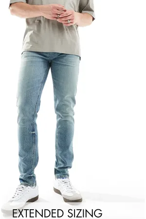 ASOS Skinny-jeans i farvet vintage-mellemvask-Blå