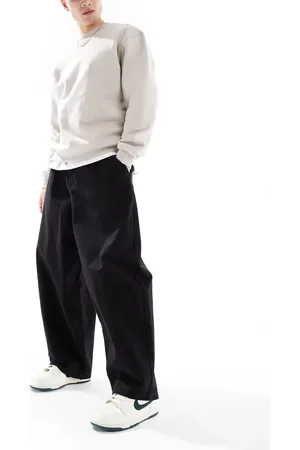 ASOS Sorte chinobukser i oversized og baggy pasform