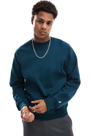 Carhartt Chase - Sweatshirt i turkisblå