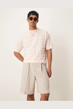ASOS Elegante bermudashorts i mikrotekstur-Neutral