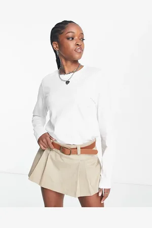 Weekday Essence - Langærmet top i standard fit