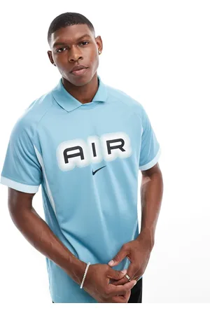 Nike Swoosh Air - Lyseblå fodboldtrøje