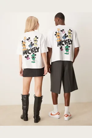ASOS Disney - Unisex - oversized t-shirt med firkantet pasform og Mickey Mouse-print